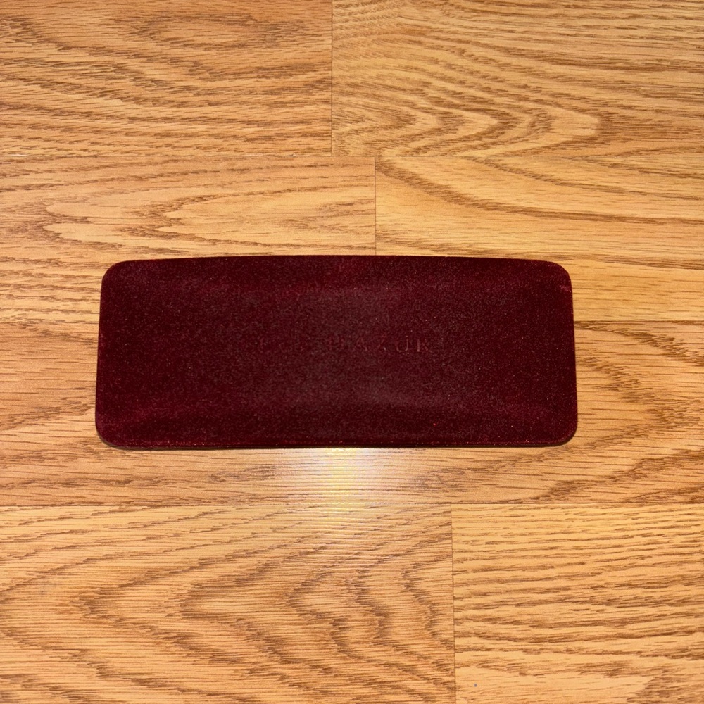 Vintage Burgundy Cote D’Azur Velvet Eyeglass Case